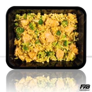 Bloemkoolrijst - Kip - Broccoli (Bombay Curry sauce) [LOWCARB]