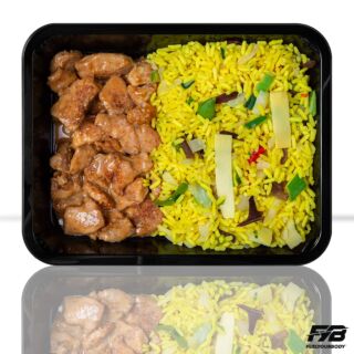 Gele rijst - Kip saté - Bulk maaltijd