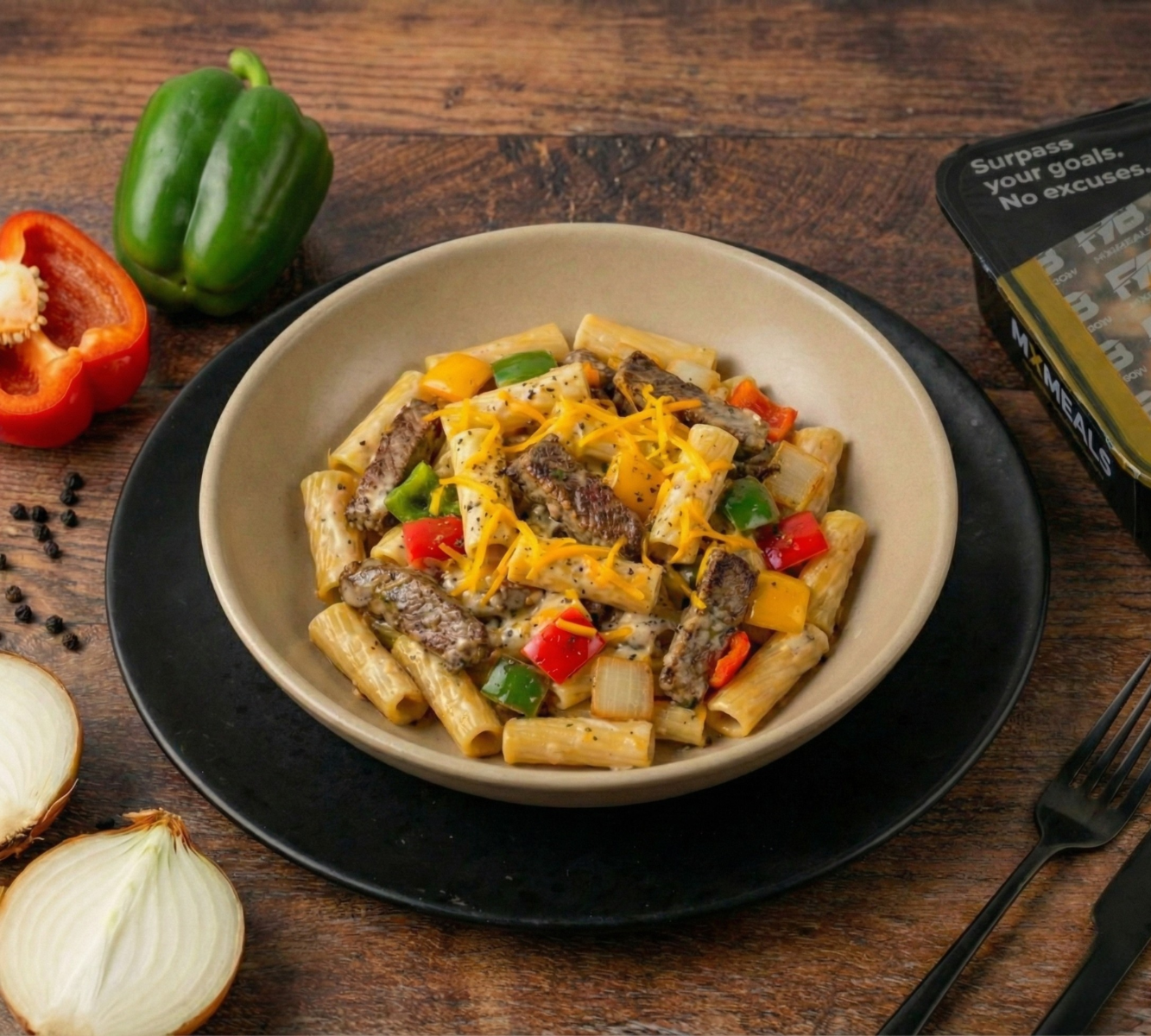 Philly Cheese Steak Pasta