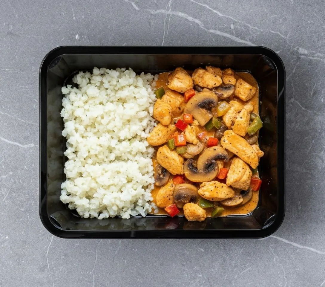 Bloemkoolrijst - Chicken Stroganoff [LOW CARB]
