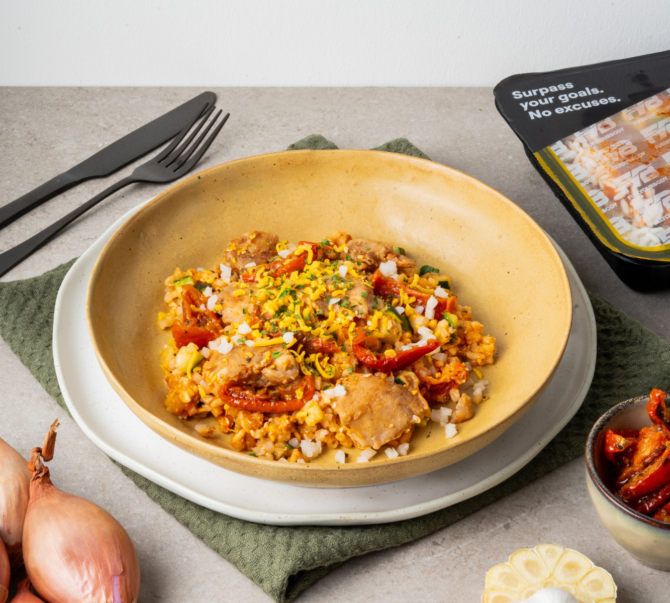 Tomatenbloemkoolrisotto - Kip [LOWCARB]